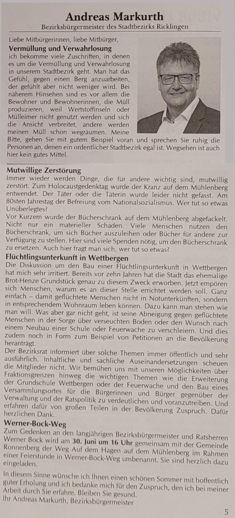 Wettberger Mitteilungsblatt - 07.25 - Andreas Markurth wmb 0725 markurth3